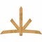 Ekena Millwork Alberta Rough Sawn Timber Gable Bracket, Western Red Cedar, 84"W x 56"H x 6"D x 6"F, 16/12 Pitch GBW084X56X0606ALB00RWR - alternate 1